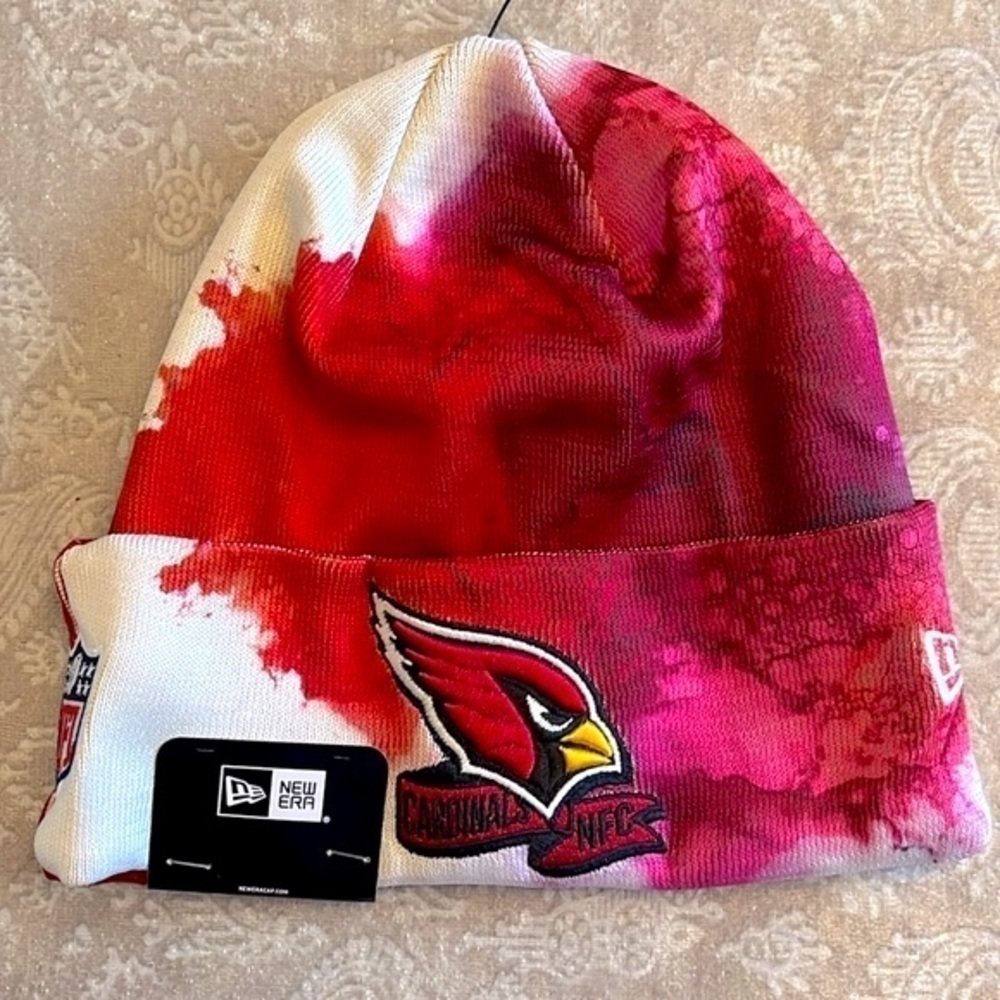 Brand New Arizona Cardinals New Era Sideline Ink Dye NFL Cuffed Knit Beanie Hat